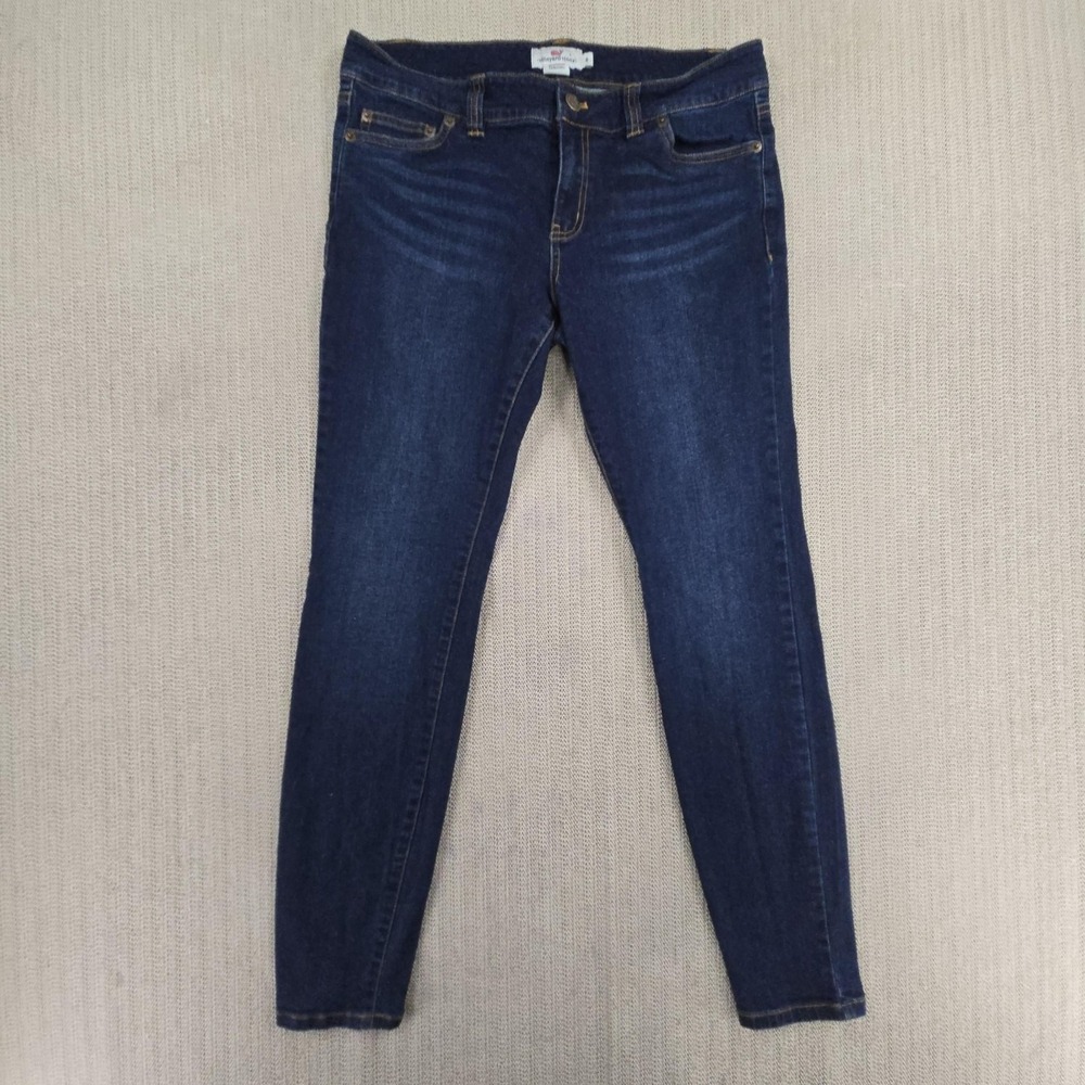 Vineyard Vines Jeans Womens 6 Blue Dark Wash Skinny Stretch Denim Pants Casual